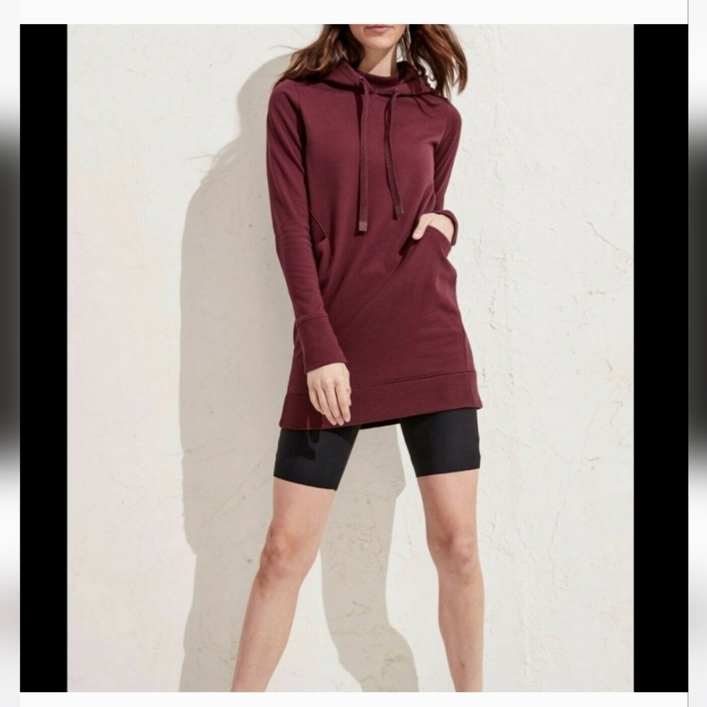 Athleta Long Sleeve Burgundy Dress